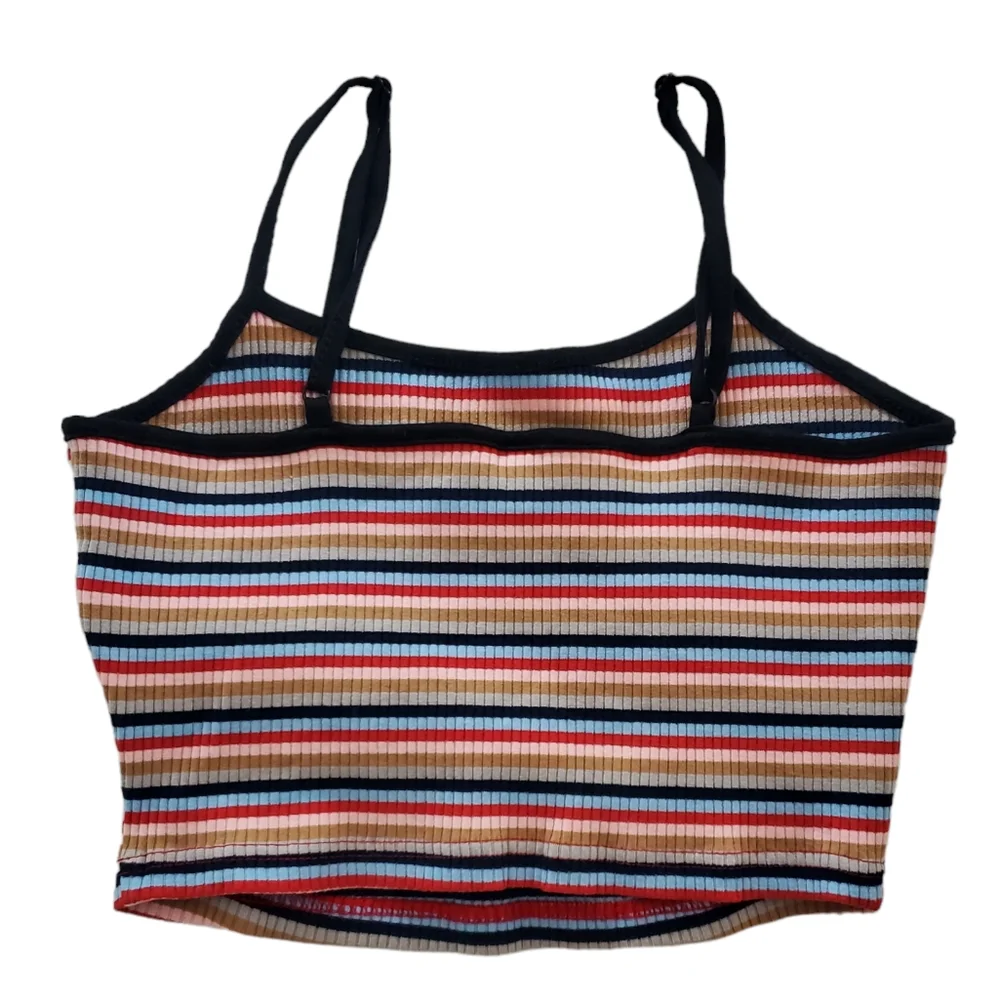 Shein Girls Cami Multicolor Crop Tops (2) Bundle Size‎ 28